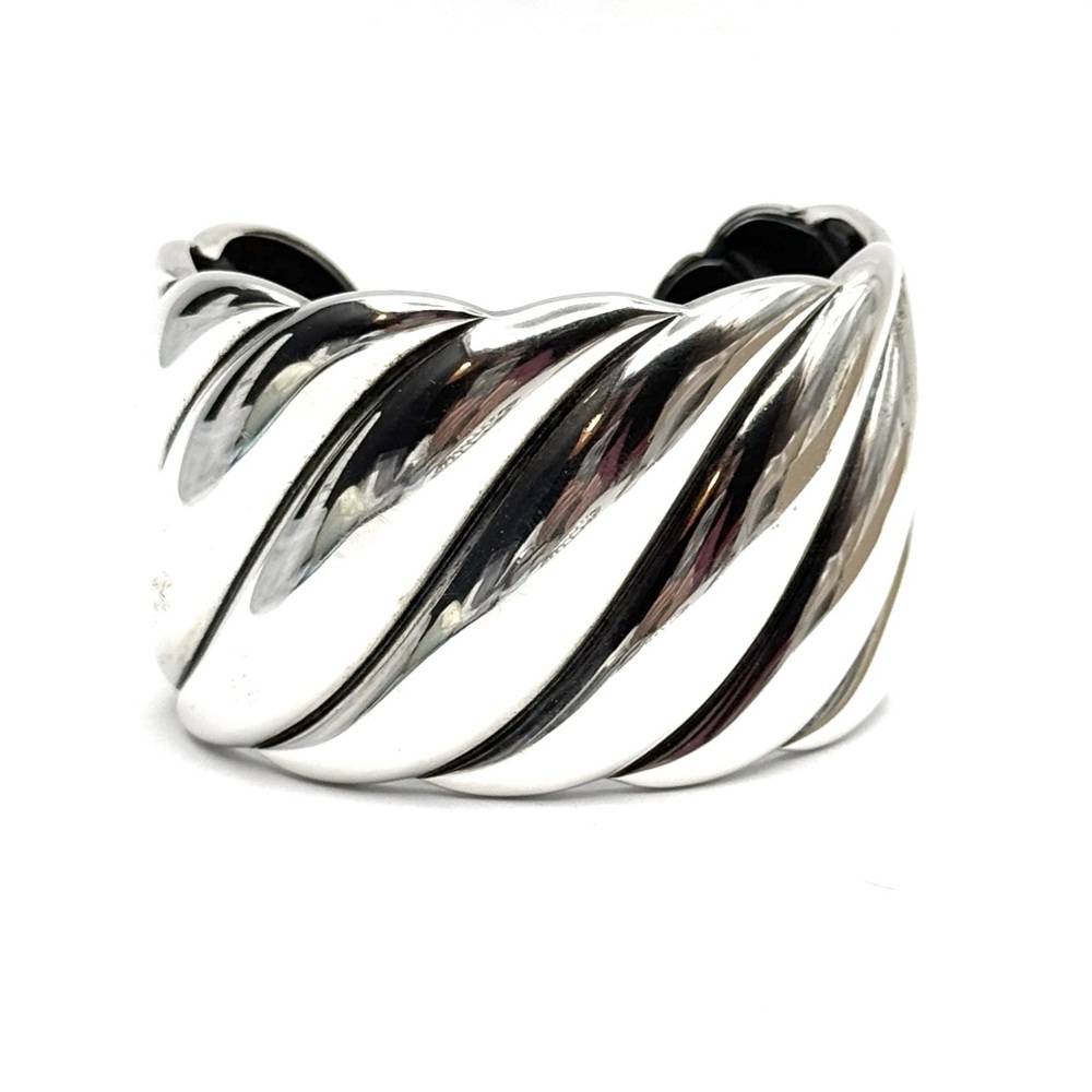 David Yurman 38mm Wide Sculpted Cable Bracelet